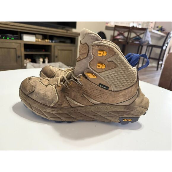 Hoka Men\'s Size 9D Anacapa Mid GTX Hiking Shoes Tan Utility Gorpcore Outdoors main image 7